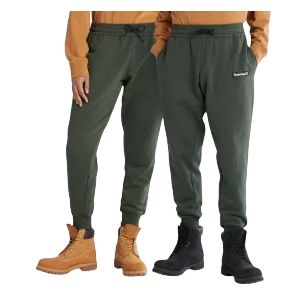 Timberland Men Vintage Green‎ Linear Logo Sweatpants - Size: XXL